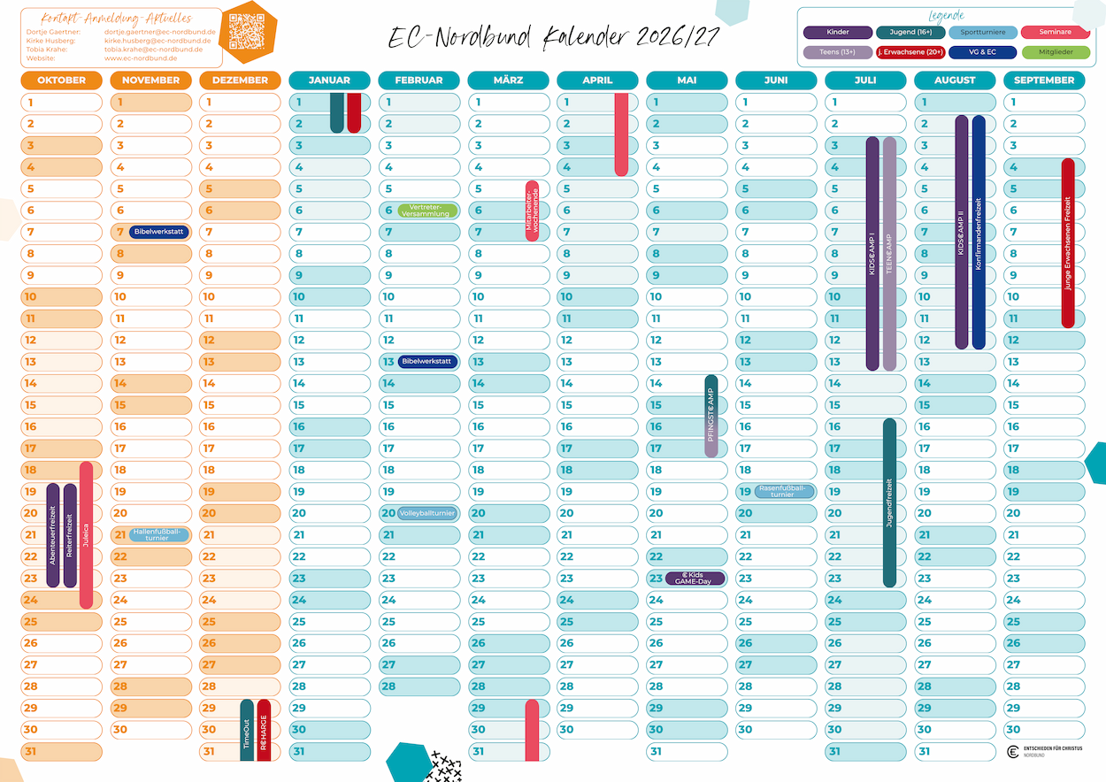 Kalender 2026/27
